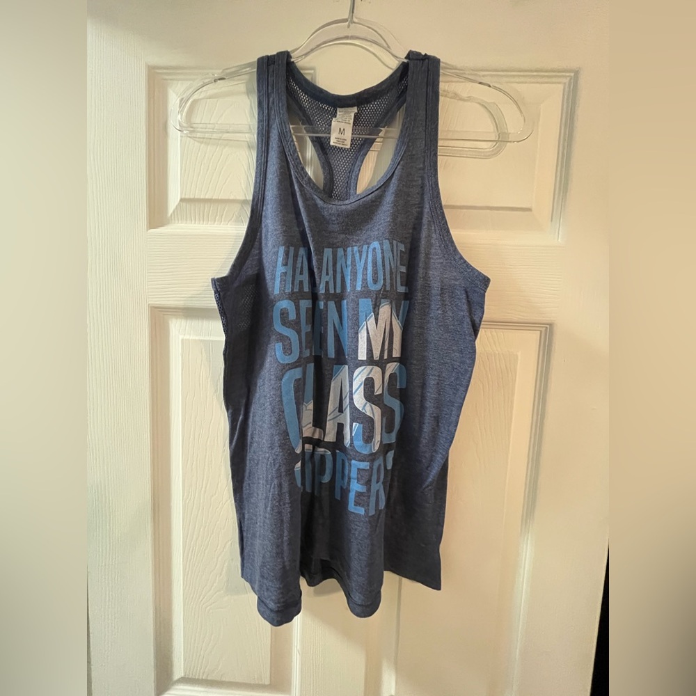Blue Cinderella Graphic Tank Top